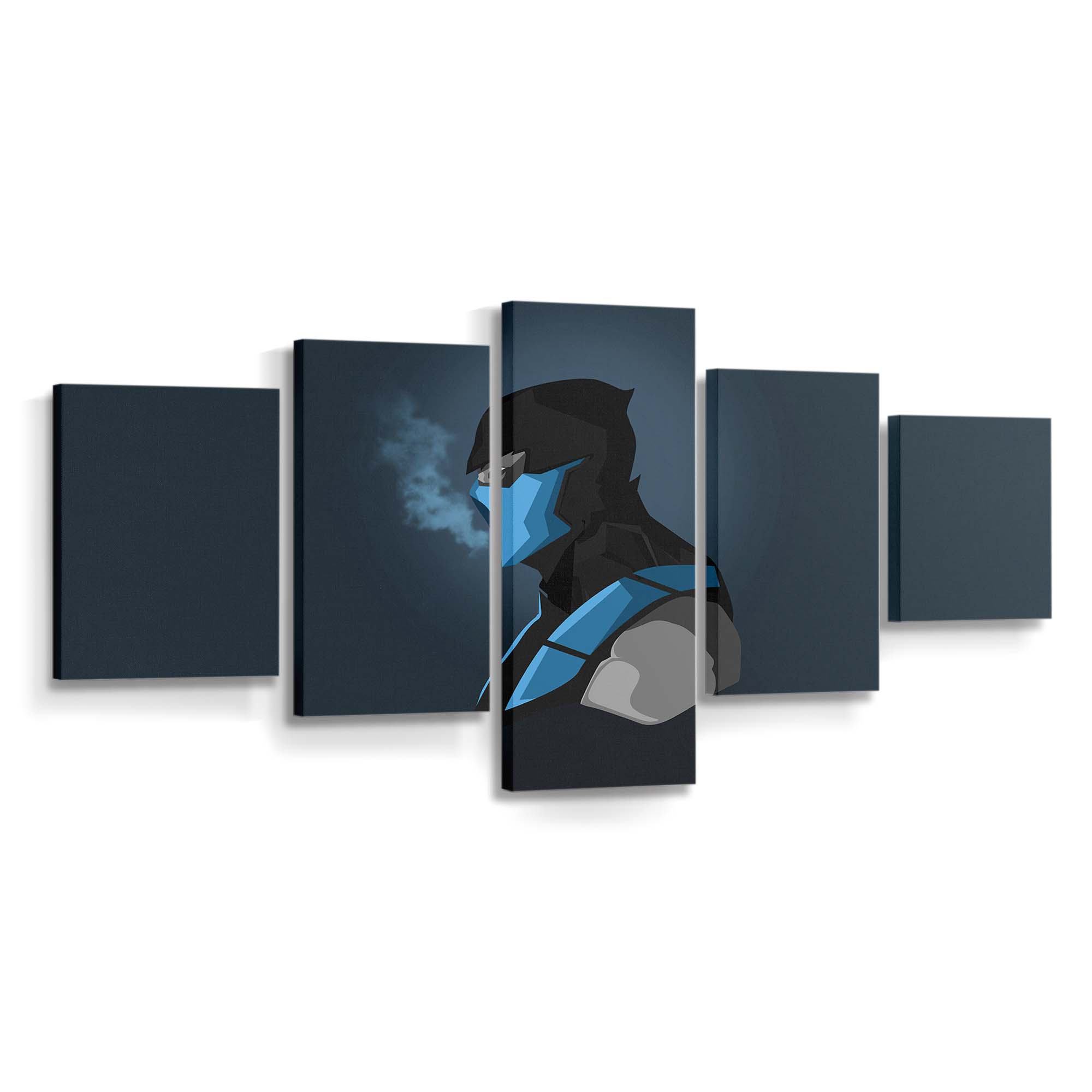 scorpion mortal kombat blue minimal 5k ri